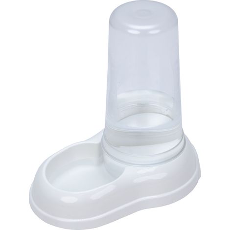 Ferplast AZIMUT Distributeur de croquettes ou eau de différentes tailles et couleurs. Variante 600 - Misure: 12.5 x 19 x h 19.5 cm - 0.6 L - Blanc