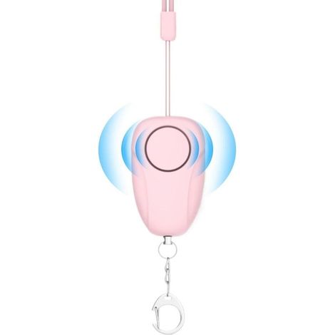 Porte clés alarme de sécurité Alarme personnelle hurlement de loup 120 dB Porte clés de sécurité mignon, compact et portable, rechargeable par USB, convient aux femmes, aux filles et aux personnes â (1/5)