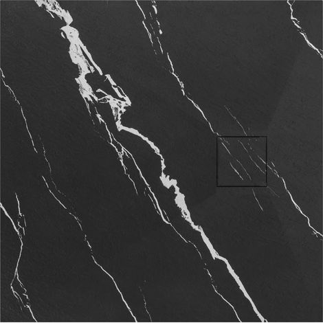 PLATO de DUCHA REA MAGNUM CARRARA BLACK 90x90 (1/5)