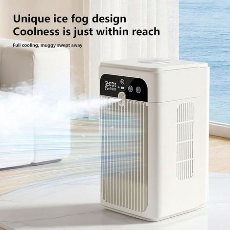 Climatiseur Mobile intelligent portable réservoir 370ml batterie 3000mAh charge rapide Type-C été extérieur (1/5)