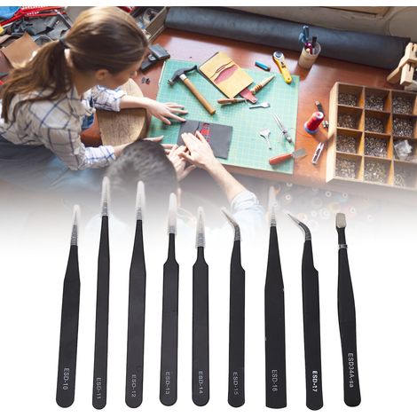 Reparaturwerkzeugset inklusive 9 antistatischer Zangen (1/5)