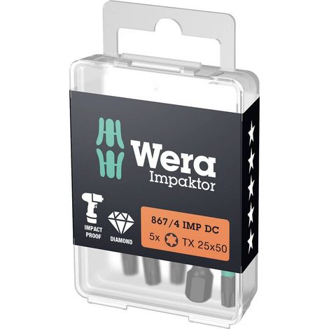 Wera 867/4 IMP DC Embout TORX T20 50 mm Multicolore (1/5)
