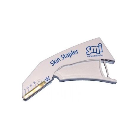 Agrafeuse en cuir stressable SMI, avec 35 agrafes (6,4 x 4,00 mm)