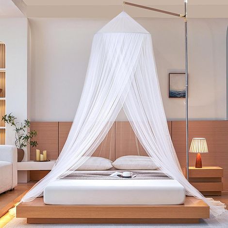Moustiquaire de lit extra large pour lits simples et doubles (1/5)