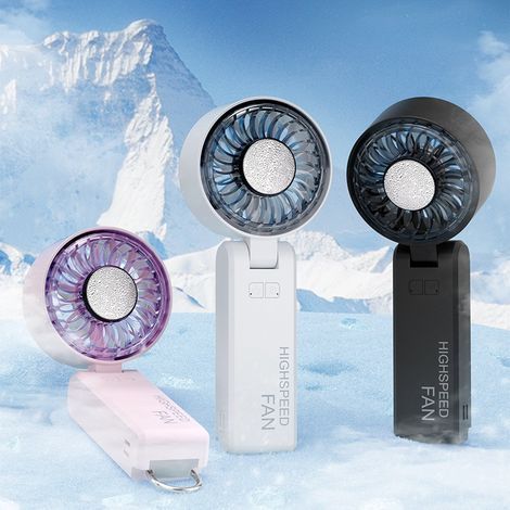 Ventilateur Portable Rechargeable USB, 100 Niveaux de Vitesse et Flux d’Air 9m/s Haute Performance,Blanc (1/5)