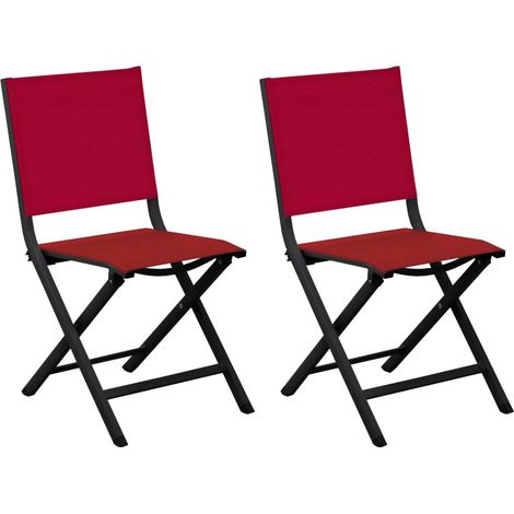 Silla Plegable Thema Grafito Rojo (1/3)