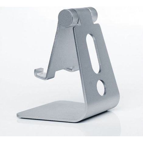 Support de téléphone portable réglable pour iPhone et Android - Argent (1/5)