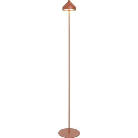 Zafferano AMELIE Lampada a led da terra Terracotta ricaricabile e dimmerabile