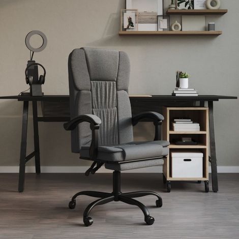 Chaise de Bureau En Tissu de Qualité Gris Anthracite : Confort Optimal pour le Travail Quotidien (1/5)