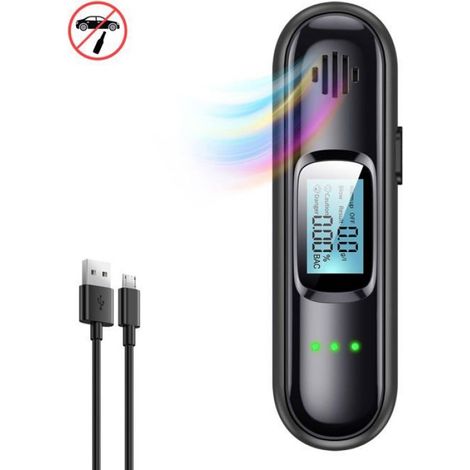 Éthylotest - Éthylotest électronique Testeur d'alcool rechargeable portable réutilisable (1/5)