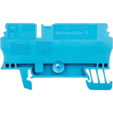 Conector de riel de 3 hilos 2,5 mm2 azul Ex ZDU 2.5/3AN BL 1608550000