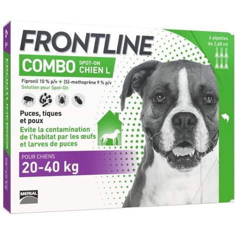FRONTLINE Combo cane 20-40kg - 6 pipette