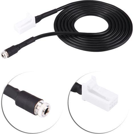 Câble adaptateur audio AUX 8 broches pour Suzuki HRV, Swift, Jimny - connecteur auxiliaire voiture (1/5)