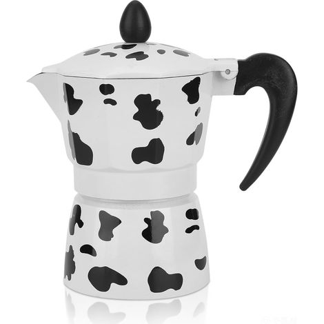 Cafetière Italienne en Aluminium, Pot en Aluminium Moka Cafetière Italienne Cuisinière Cafetière Percolateur Pot Espresso Coffee Maker Pot Latte - (5oz 3cup) (1/5)