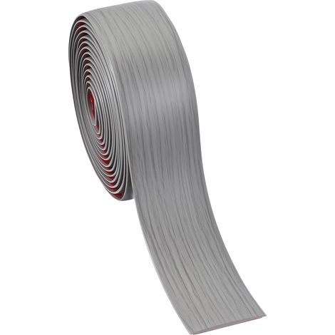 Profil De Transition Autocollant Pour Sol 5cm x 6 Metres Vinyle Plat Diviseur De Revetement De Sol Pour Jointure De Fissures Transition Moquette Carrelage Sol Grain Gris (1/5)