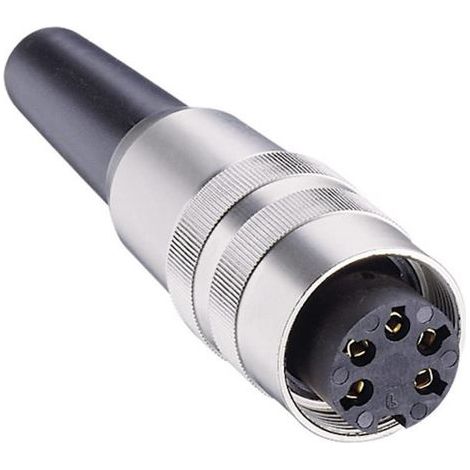 Connecteur rond DIN femelle, droit Lumberg KV 81 Nombre de pôles: 8 argent 1 pc(s) D22993 (1/2)