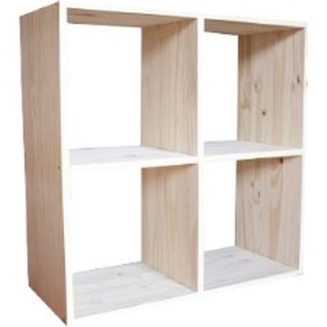 Cubo de almacenamiento 4 compartimento 70,4x70,5x30cm