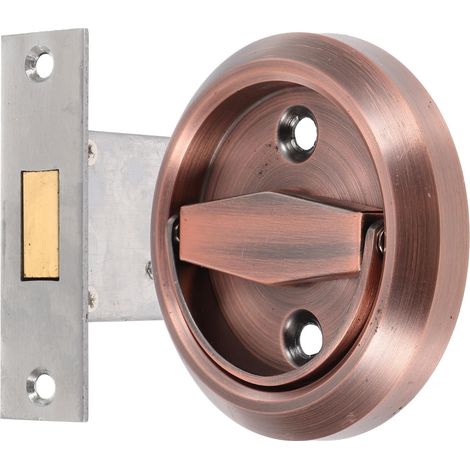 Poignée de Porte Encastrée en Acier Inoxydable 304, Serrure à Simple Face Invisible, Poignée de Meuble Verrou pour Porte Coulissante, Installation Intégrée, 1 Pièce, Usage (1/5)