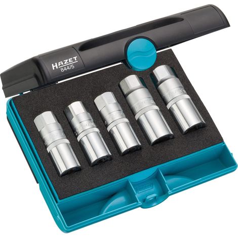 Jeu de douilles d'extraction de goujons filetés 844/5 ∙ Carré creux 1/2 pouce (12,5 mm) ∙ 5 pièces (1/4)
