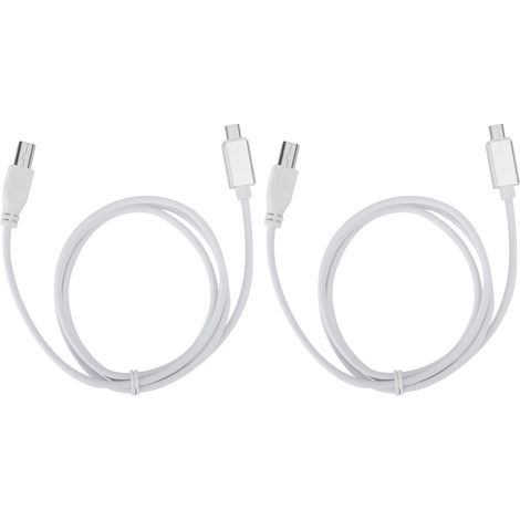 Câble de connexion MIDI USB Micro B vers Type B pour piano électrique V8, compatible tablette PC - Lot de 2 pièces