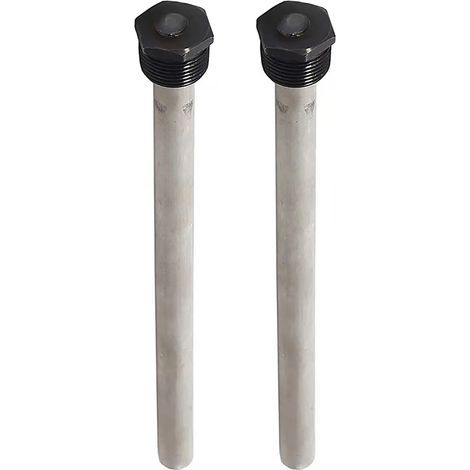 Pack de 2 tiges d'anode RV pour chauffe-eau – Magnésium – Filetage NPT 3/4' – Longueur 23,5 cm – Protège contre la corrosion (1/5)