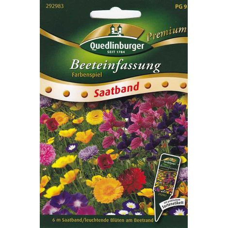 Quedlinburger SB Beeteinfassung Farbenspiel (6 m) - Blumensamen (1/2)