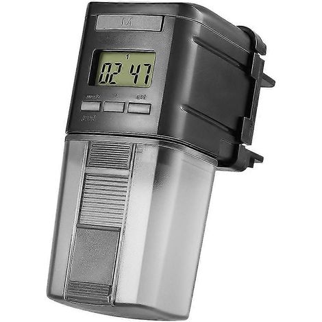 Distributeur automatique de nourriture pour poissons (1 pièce) - Réglable - Aquarium - Alimentateur automatique électrique (1/5)