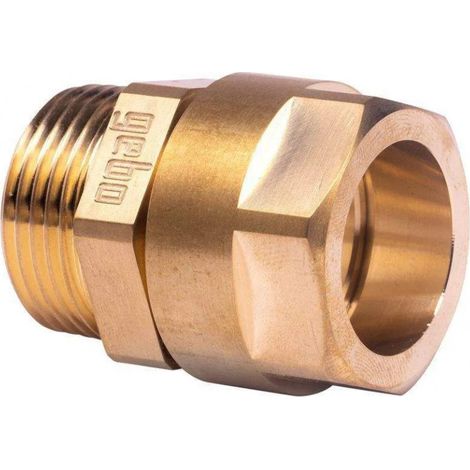 Raccordo a compressione per tubo multistrato di diametro 20 mm, maschio 20x27.
