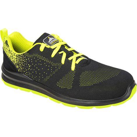 Chaussure Steelite Aire S1P couleur : Noir/Vert taille 41 - PORTWEST