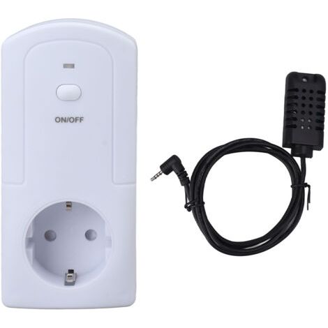 Commutateur Intelligent de Contrôle de Température et Humidité avec Prise Connectée WiFi pour une Gestion à Distance et Programmation Facile -