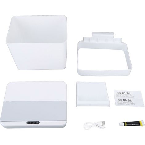 Poubelle automatique 8L avec capteur de mouvement, recharge USB, murale, à couvercle, pour salle de bain, bureau, maison (1/5)