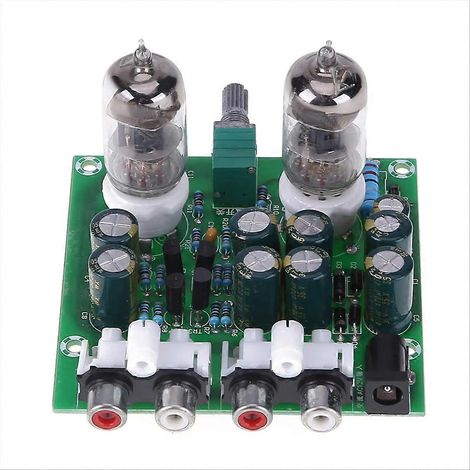 Kit de préamplificateur à tubes électroniques 6J1 Hifi à monter soi-même - Module préamplificateur/amplificateur avec effet d'amplification bilinéaire pour audio (1/5)