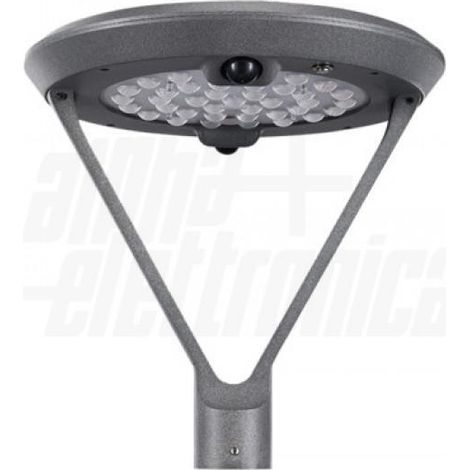 Lampione led a energia solare alpha elettronica modus 20w 3000k grigio antracite - jo638/vw1