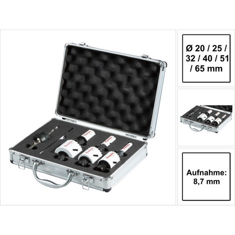 Makita E-12326 Jeu de scies-cloches 8 pièces 20 mm, 25 mm, 32 mm, 40 mm, 51 mm, 65 mm 1 set (1/5)
