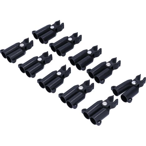 Packung mit 10 A-förmigen Verbindungsstücken zur Befestigung von Pflanzenstützen, Pflanzenstützenclips, Gartengeräteverbinder (Innendurchmesser 16 mm). (1/5)
