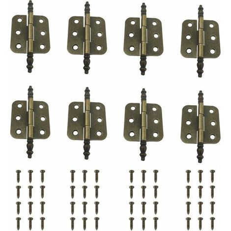 Pliant Charniere Decorative Charniere Porte Placard Vintage Fer Charnière Porte Meuble Ancien (8 Pièces, 70x35MM) (1/5)
