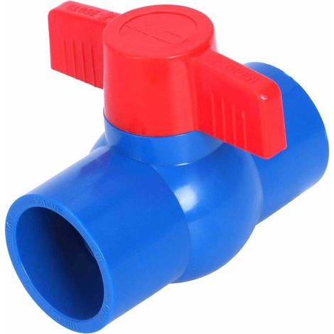 Vannes à boisseau sphérique à poignée rouge - PVC-U - 40 mm x 40 mm (1/5)