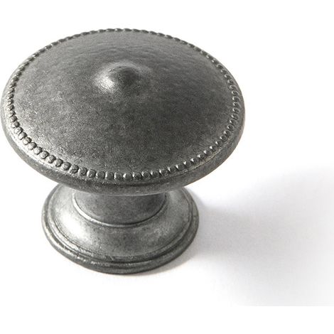 Pomo de zamak con acabado champange, dimensiones:30x30x24mm -
