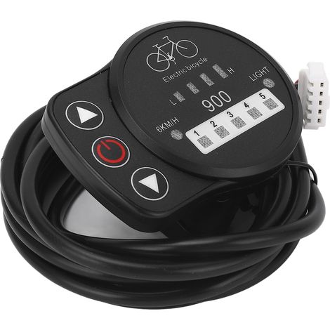 Panneau d'affichage LED pour vélo électrique 36V/48V : compteur de vitesse, batterie, interrupteur de phare, contrôleur KT, joints ordinaires (1/5)