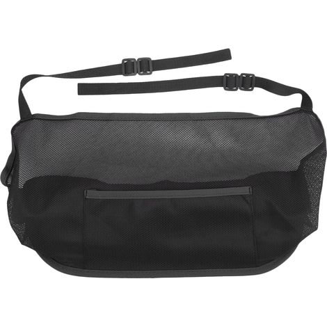 Sac filet de rangement noir universel pour voiture, organisateur de siège entre les places, barrière pour animaux 260x405mm (1/5)