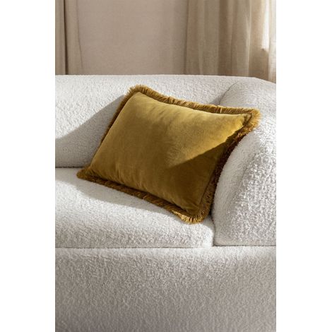 SKLUM Rechteckiges Kissen 30x50 cm aus Soncey-Baumwolle Dunkler Senf