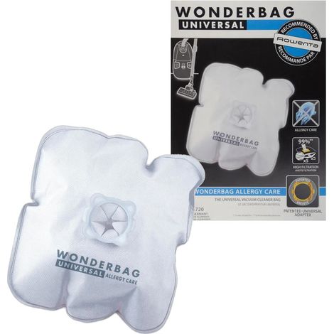 Sacs microfibres par 4 WONDERBAG WB484720REC pour Aspirateur