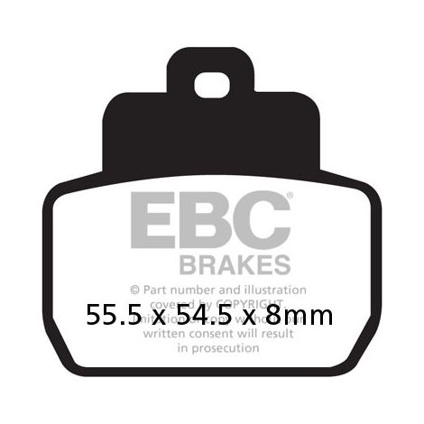 Pastillas de freno EBC SFA425 para scooter (juego para 1 disco)