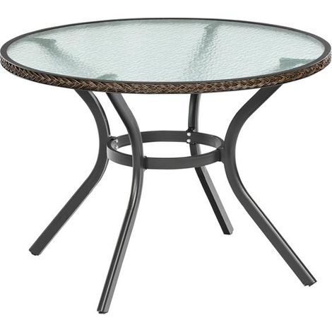 Ravenna Tisch Ø 100cm Graphit/Schoko Alu/Kunststoff