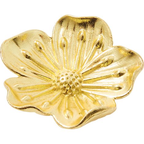 pièces, bouton en forme de fleur, bouton de meuble, laiton qd (1/5)