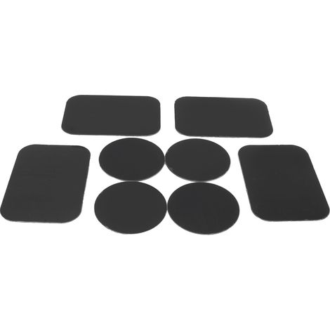 8 Pièces Plaques Métalliques Autocollantes pour Support Magnétique Voiture et Téléphone (1/5)