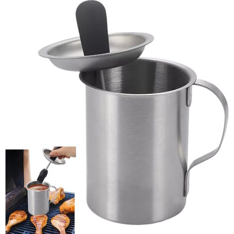 Juego de accesorios para barbacoa - juego de cacerolas - brocha para engrasar - utensilios para barbacoa - brocha para salsa barbacoa - juego de brochas para engrasar - cacerola y brocha - brocha para (1/5)