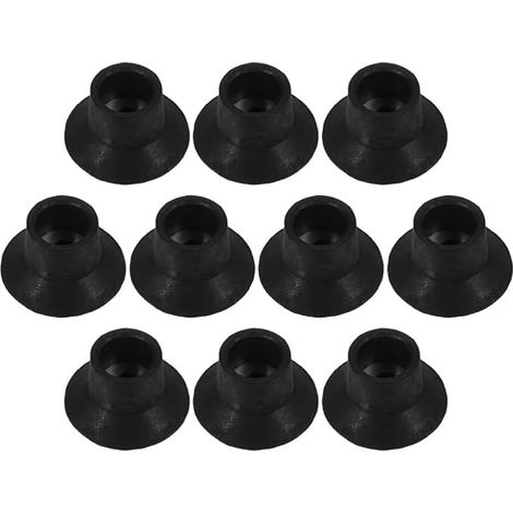 VOSAREA 10 Stück schwarze Gummi-Trampolinfüße 2,5 cm (1/5)