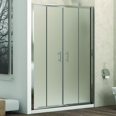Box nicchia 150cm doppio scorrevole vetro opaco KF6000 kamalu