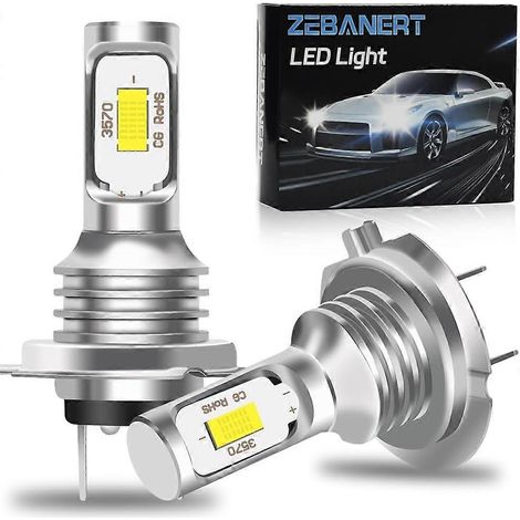 Ampoules H7 compatibles avec les Ram ProMaster 1500, 2500 et 3500 (2014-2022), feux de route ou de croisement, puces CSP3570, ampoules H7 Hi/Lo, luminosité augmentée de 400 %. (1/5)